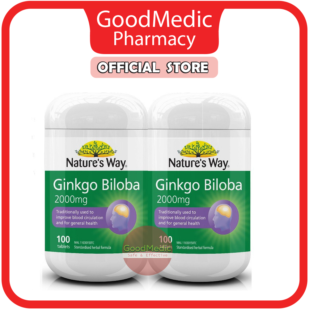 Nature's Way Ginkgo Biloba 2000mg 2 X 100s / 100s