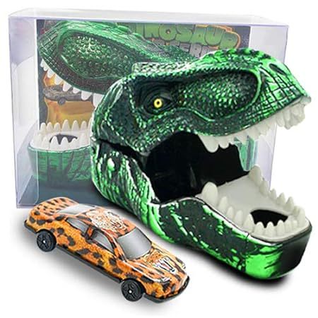 Dinosaur Car Series Car Launcher Set Head Shooting Mini Racers Toy Kids