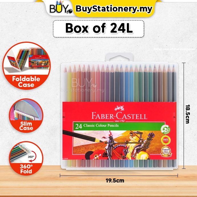 Faber Castell Classic Colour Pencils Slim-Flexi Case