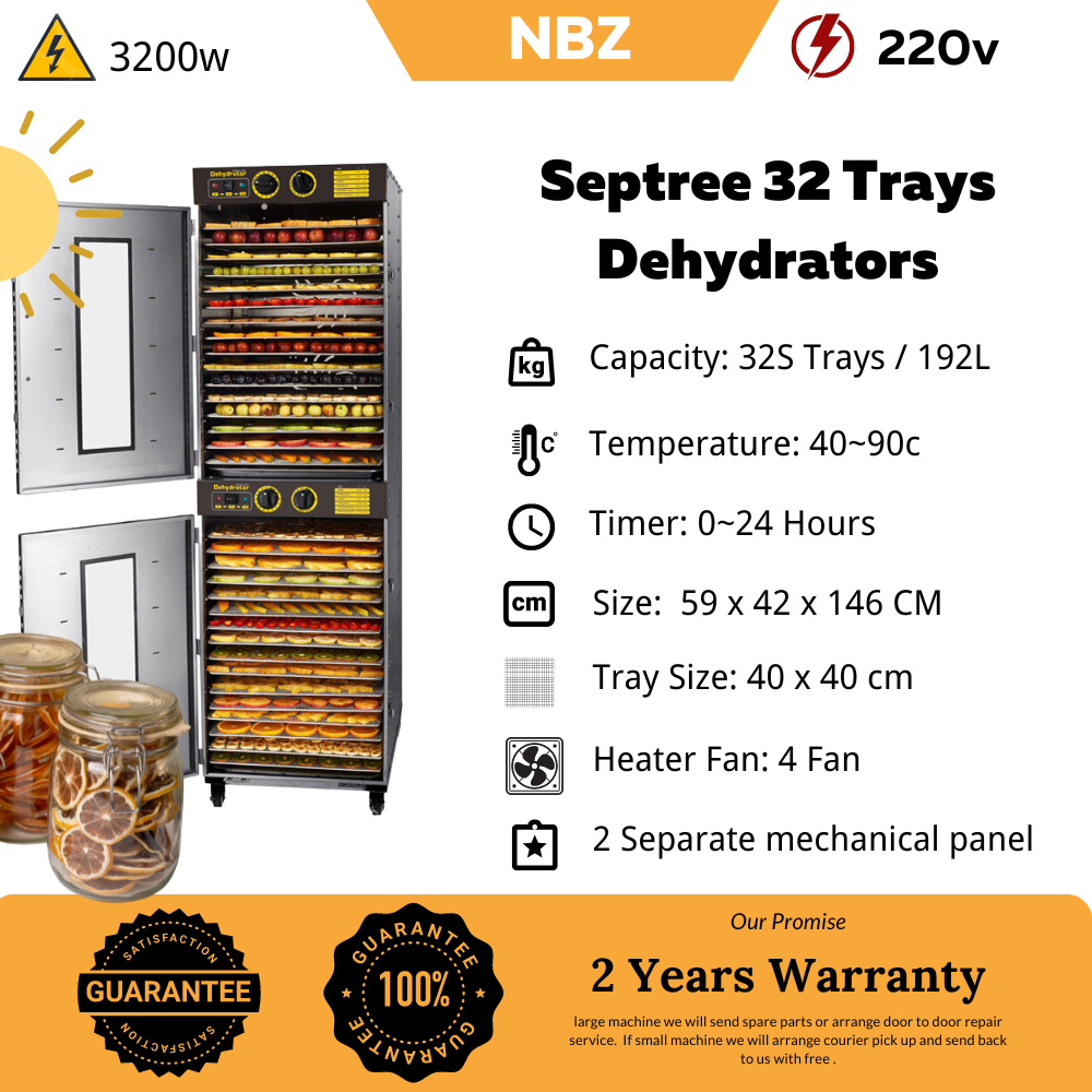 NBZ Septree 32S Trays Dehydrator Machine Food Dehydrator Machine food dryer dehydrator dehydrated Mesin peng