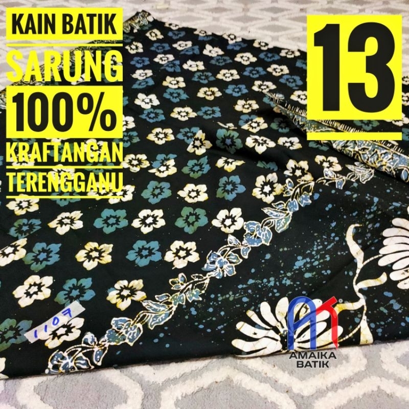 KAIN BATIK CINDAI (SLOT 13) | KRAFTANGAN TERENGGANU | 2 METER | JADIKAN SARUNG, BLOUS, SKIRT, KEMEJA | COTTON POPLIN