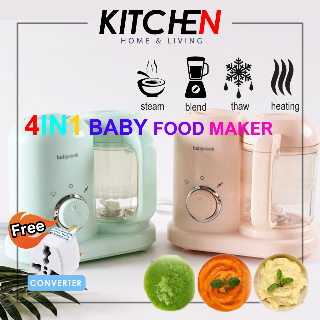 4 in 1 Multifunction BabyCook Baby Cook Baby Food Processor Steam Grind Cook Mix Blender Baby Blender