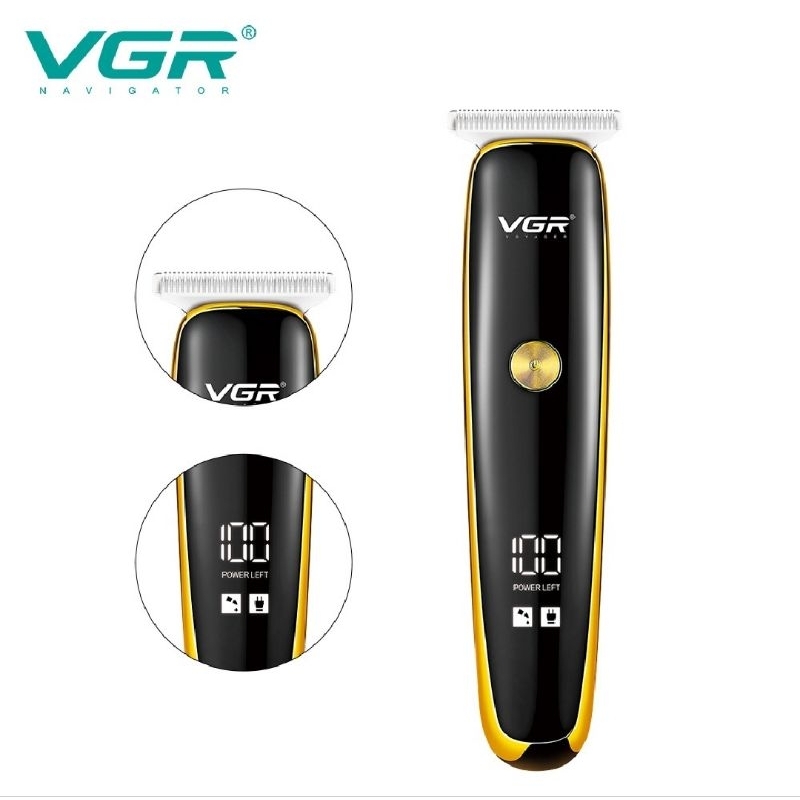 [NEW MODEL] VGR V-966 Zero Adjustable Professional Rechargeable Hair trimmer Metal Barber Use Electric Hair Clipper V966