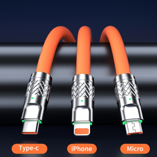 V380 PRO PD 66W Charger Type-C Cable for Android Micro USB iOS Fast Charging