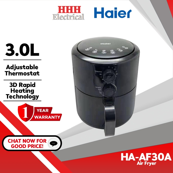 HAIER AIR FRYER 3.0L (HA-AF30A)/Haier 5L Digital Air Fryer with Non-stick Coating Pan HA-AF50D