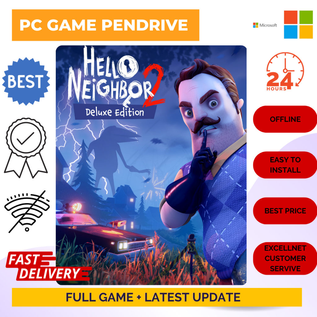 Hello Neighbor 2 Deluxe Edition - Offline [ Pendrive 32 GB ] PC Game