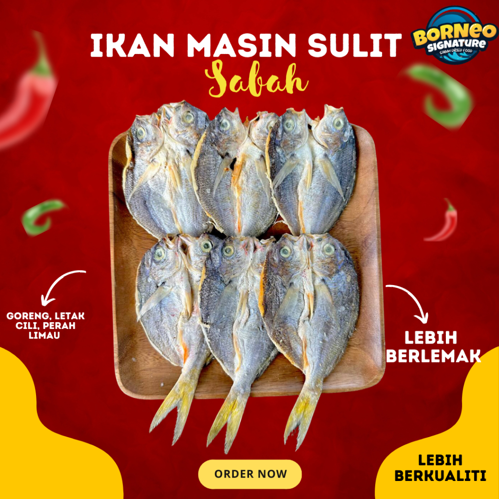 NEW ! IKAN MASIN SULIT SABAH | ISI TEBAL DAN SEGAR