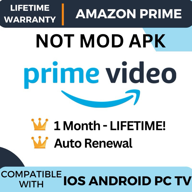 Amazon Prime Video Account 4K UHD 1MIN DELEVIRY via Shopee Chat MY ACCOUNT