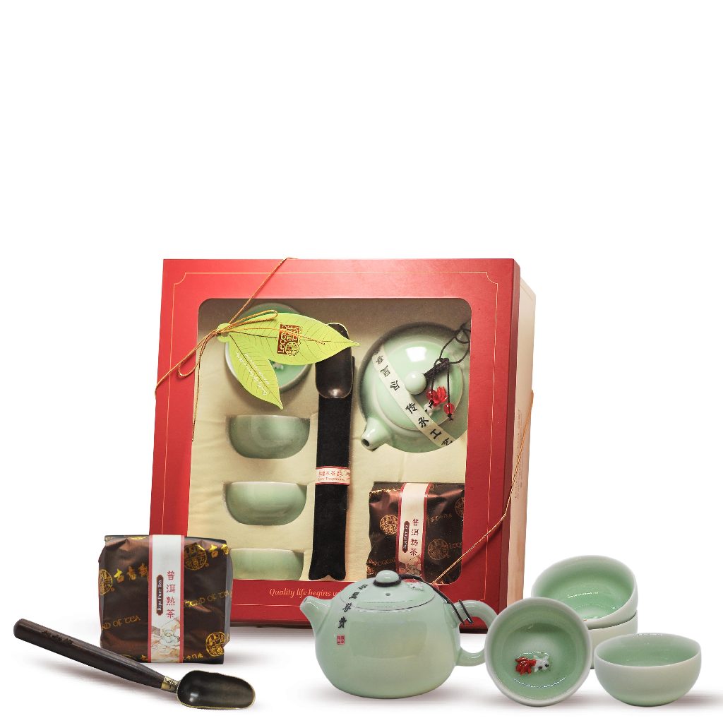 Legend Of Tea® Like A Duck To Water Tea Gift Set Porcelain Teaware (1 Pc Teapot, 4 Pcs Teacups)