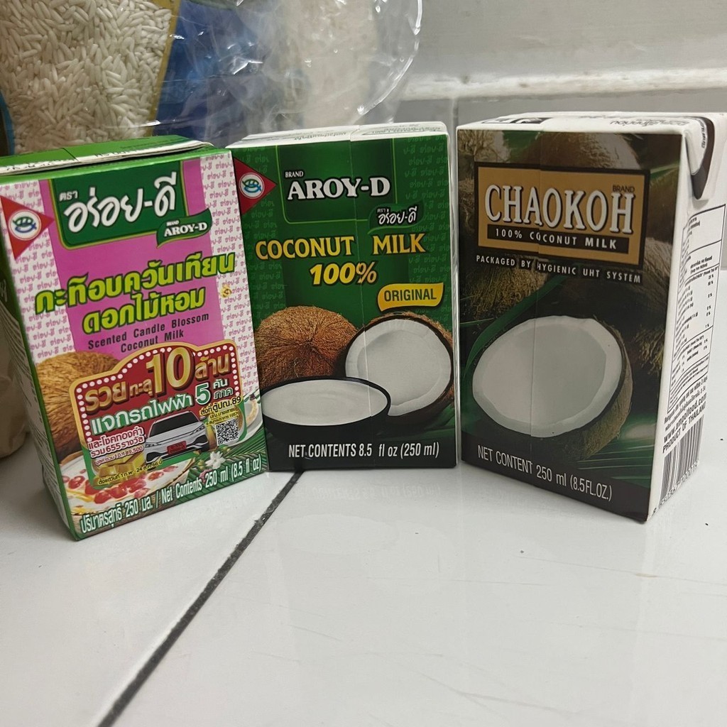 Aroy-D Coconut Milk 100% Scented Candle Blossom Coconut Milk Aroy D Coconut Milk กะทิ​อบควันเทียนดอกไม้หอม