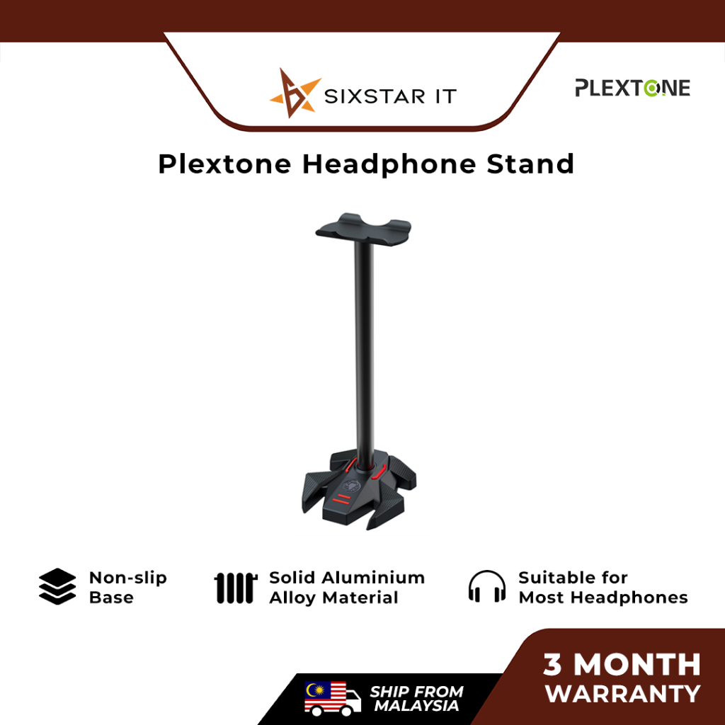 Universal Headset Headphone Stand Aluminium Alloy Rock Steady Holder Solid Base GP200 for Plextone and other brands