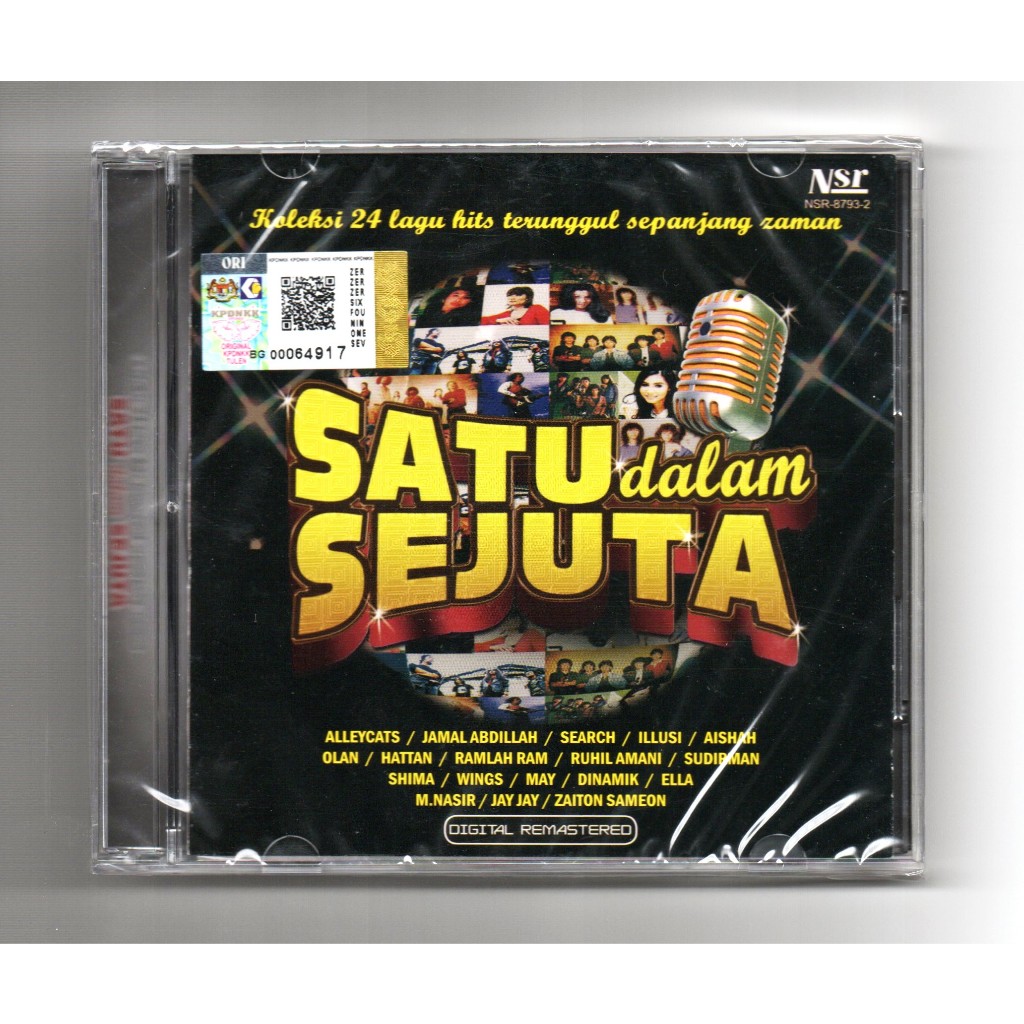 Satu Dalam Sejuta - Koleksi 24 Lagu Hits Terunggul sepanjang Zaman ( 2 CD ) [ Alleycats Jamal Abdillah Search Illusi ]