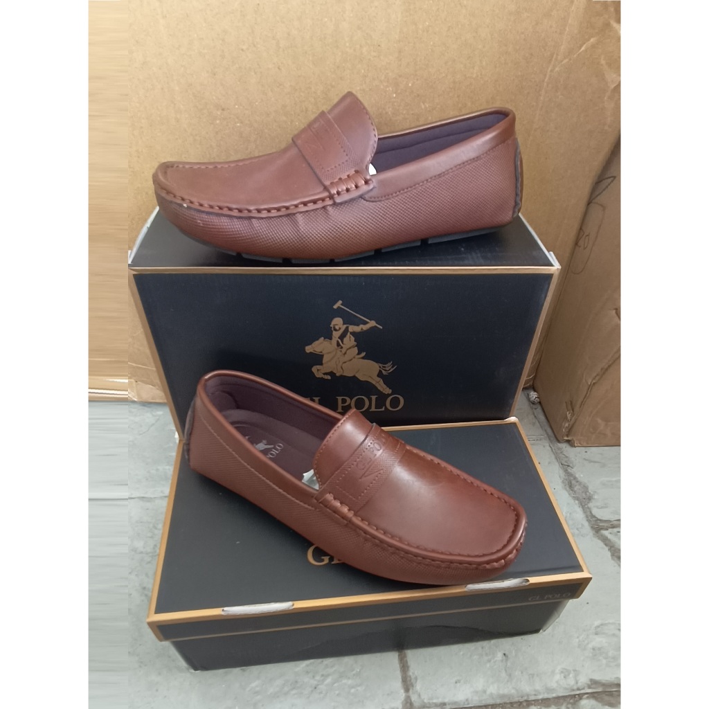 GL Polo Men’s Loafer 100% Original Pure Leather Kasut Lelaki Comfortable Lelaki Termantap & Hangat Pasaran