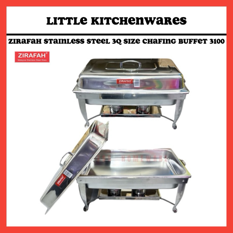 Zirafah Stainless Steel 3Q Size Chafing Dish / Buffet Sets 3100