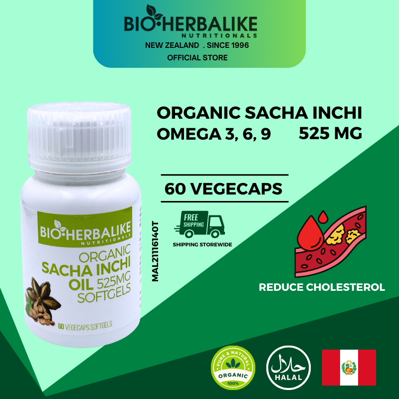 【BIO HERBALIKE】Organic Sacha Inchi Oil (Omega 3,6,9)