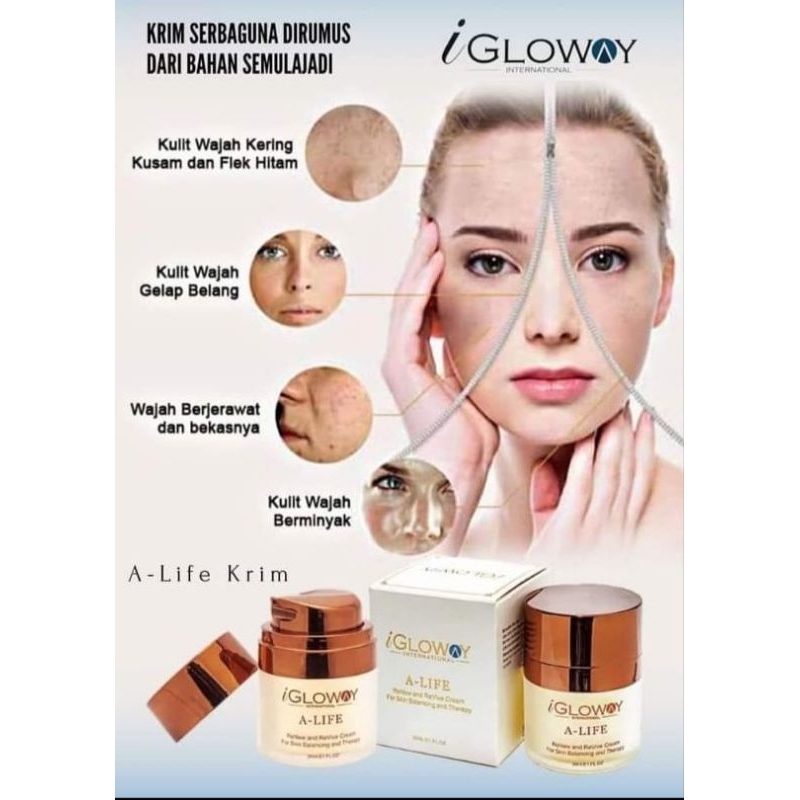 Nano iGloway A-Life Cream RAHSIA MELAWAN PENUAAN Dgn VAKSIN KEREMAJAAN (YOUTH VACCINE) KINI TERDAPAT DALAM KRIM A-LIFE❗️