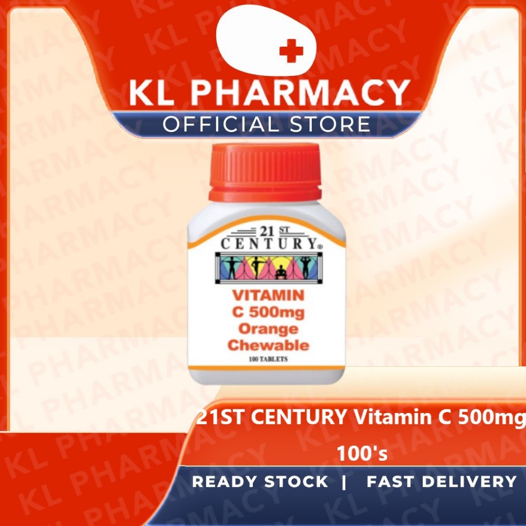 [KL PHARMACY] 21ST CENTURY Vitamin C 500mg 100's