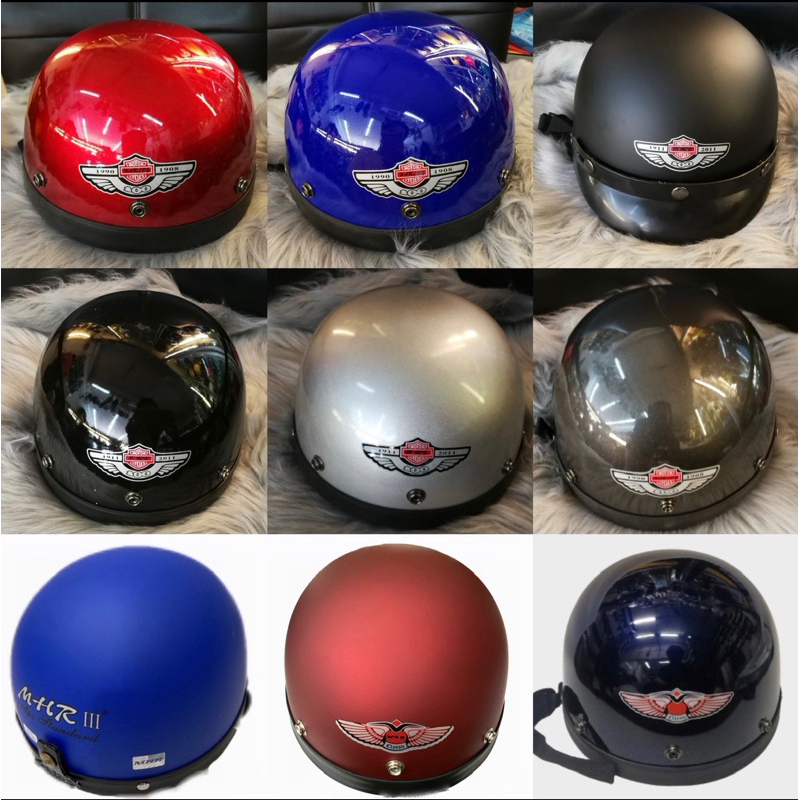 STENG Kura-Kura Design Half Helmet – Stylish Motorcycle Topi Keledar Separuh
