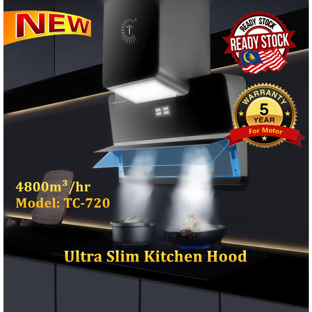 Model: TC-720 Slim Kitchen Hood Range Hood Cooker Hood 4800m³/hr New Technology