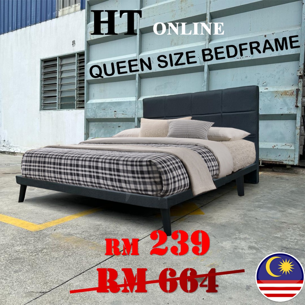 HT ONLINE / Katil Murah / Queen Bed Frame Divan / Bedding Furniture / Katil Queen / King Bedframe