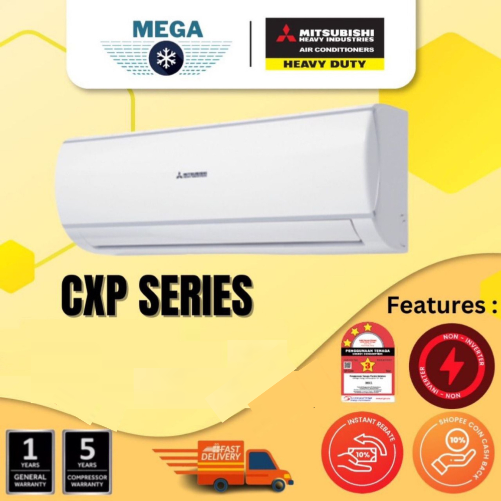 Mitsubishi Heavy Industries R32 Non-Inverter(CXP)/Inverter(YXP/YYF/YYP) Series (1.0HP - 3.0HP)