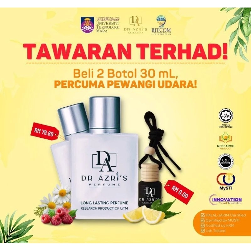 Dr Azri's Perfume [KKM/MOH & HALAL JAKIM & HALAL-GMP]