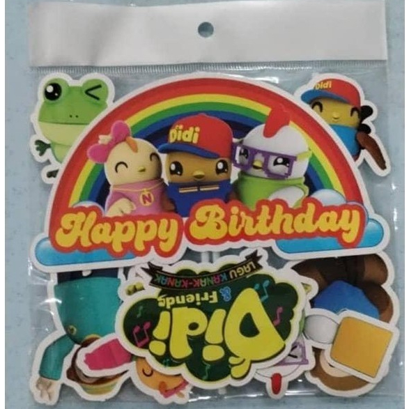 [READY STOCK] Cake Topper Birthday - Didi and Friends
