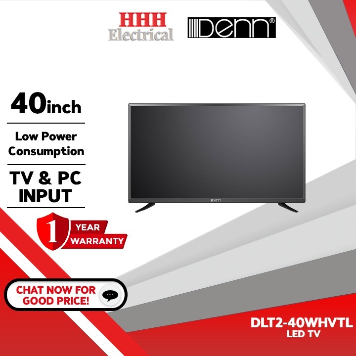 Denn 40" Television LED TV DLT2-40WHVTL Smart Energy Saving Televisyen 40 Inch Fast Response Time