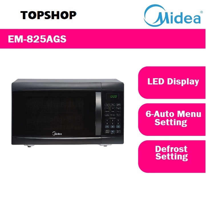 Midea 25.0L Microwave Oven EM825AGS-BK 25L EM-825AGS/Midea 20L Electric Microwave Oven MM720CGE WHITE