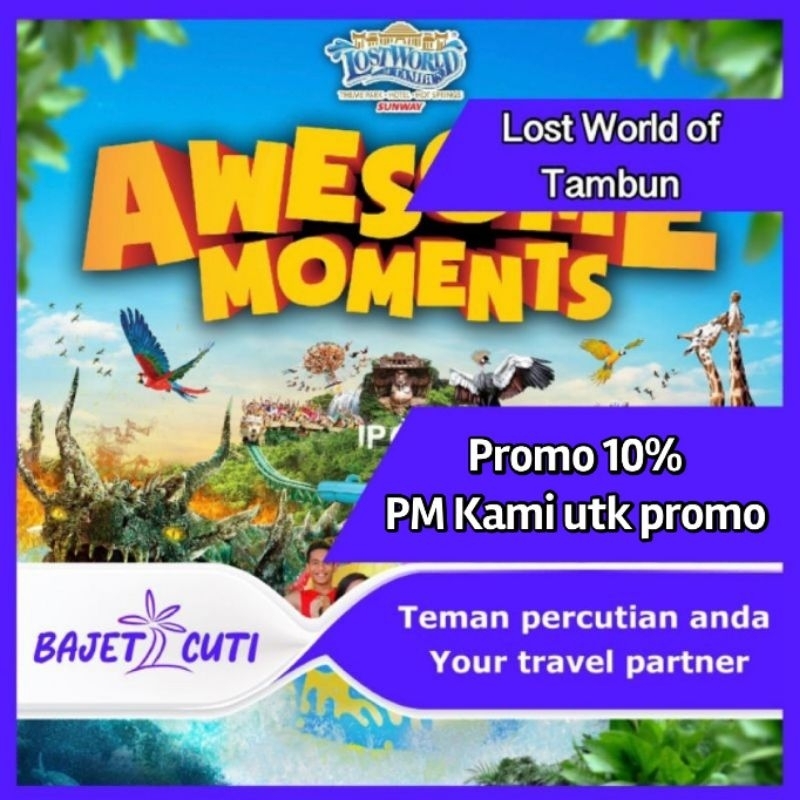 [PM KAMI PROMO 10% OFF] Family Como Lost World of Tambun Ipoh Ticket