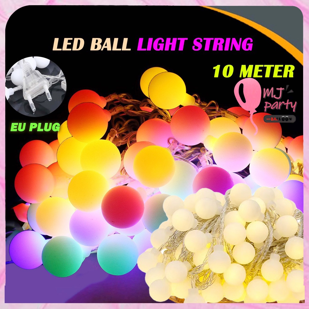 CampBoost Camping Outdoor LED Light String Ball Fairy Light Strip Lampu Kelip Gantung Bilik Tidur Tent Khemah Flysheet