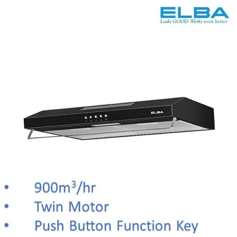 Elba Slim Cooker Hood ESH-M7598(BK) Twin Motor