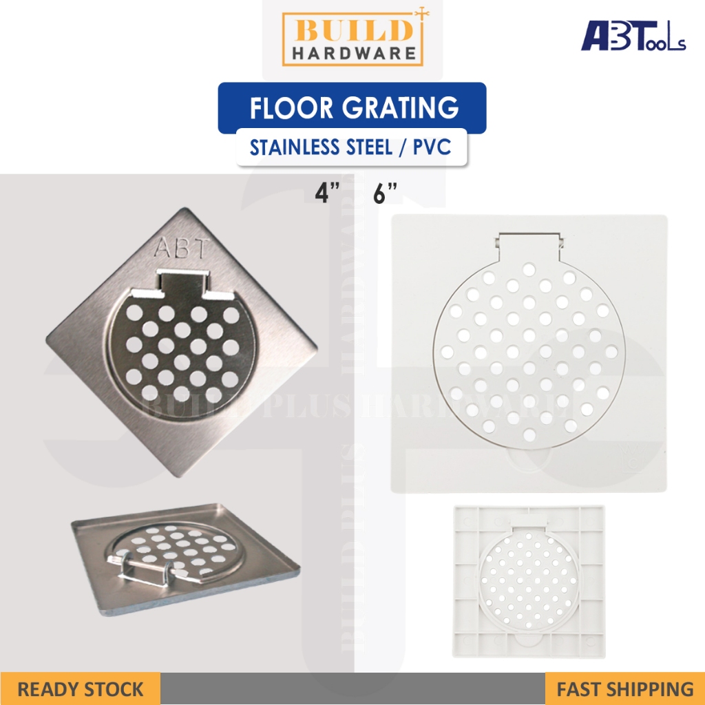 4" / 6" Floor Grating Strainer Trap Stainless Steel / PVC Filter Drain Tiles Parutan Lantai 白钢地漏 出水盖 ABTools