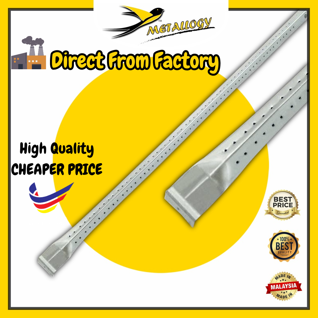 Metallogy BBQ Satay Iron Pipe Tube Burners BBQ Satay Gas Grill Parts Replacement Gas Rod Burner/ BBQ Paip Tukar