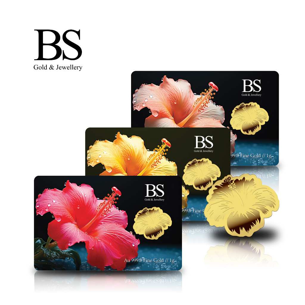 BS Jewellery Emas 999.9 Goldbar Bunga Raya 1.0 g / 0.5 g&hellip;