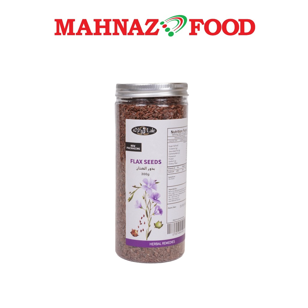 Mahnaz Food Flax Seeds Healthy Nutritious Seed Bottle Packaging 300g