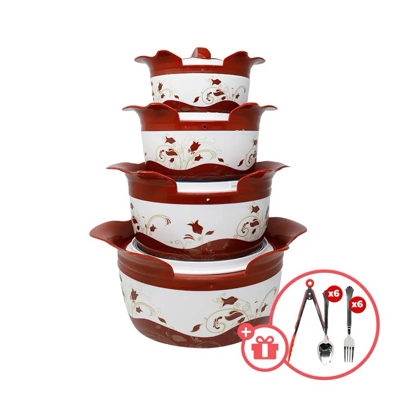 MY.HOME STYLE Classic Floral Insulated Food Warmer Set