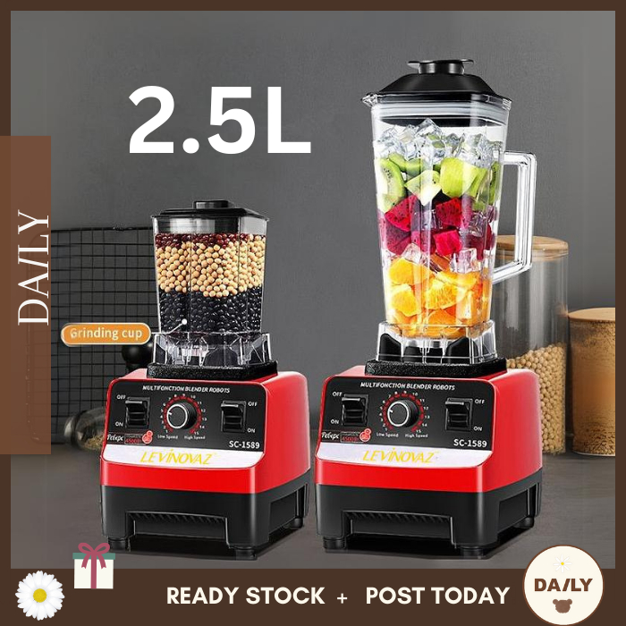 🐻DAILY🐻 2 IN 1 SET Heavy Duty 2.5L Blender Pengisar 2.5L Serba Guna Juicer Ice Blender Food Blender Juice Blender Mixer