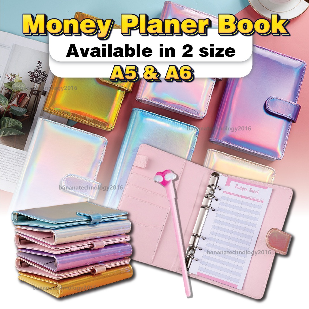 A5/A6 Money Planner Ziplock A6 Cash Planner Book Ziplock Budget Planner Money Planner Book Buku Nota Bajet