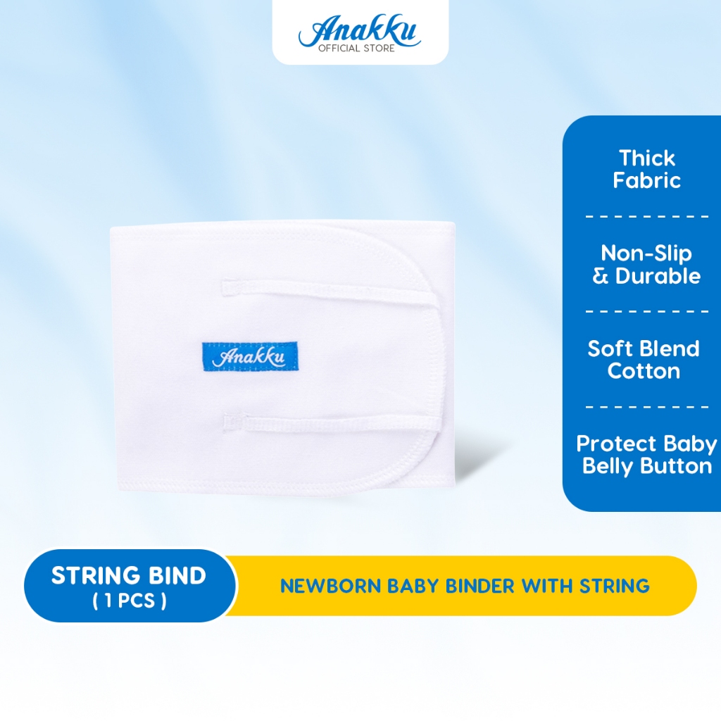 Anakku Newborn Baby Binder with Bellyband String Bellyband Barut Bayi Pelekat Barut Bayi Bertali EAK547-1