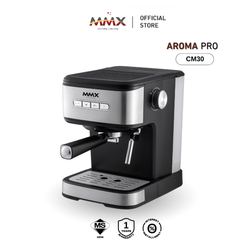 MMX Aroma Pro CM30 Espresso Machine Coffee Maker 15 Bar