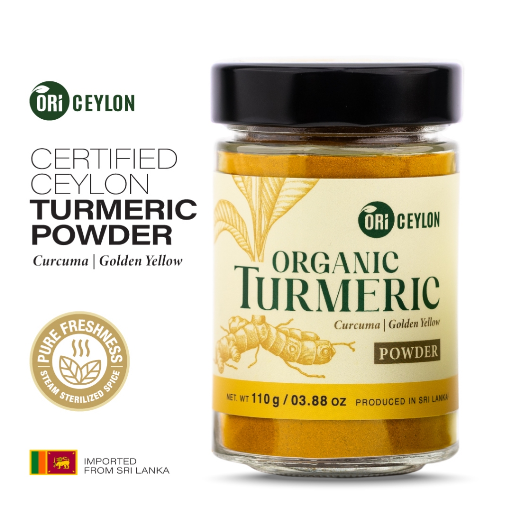 Organic Turmeric Powder Rich in Curcumin - 100% Pure & Raw. Imported from Sri Lanka.