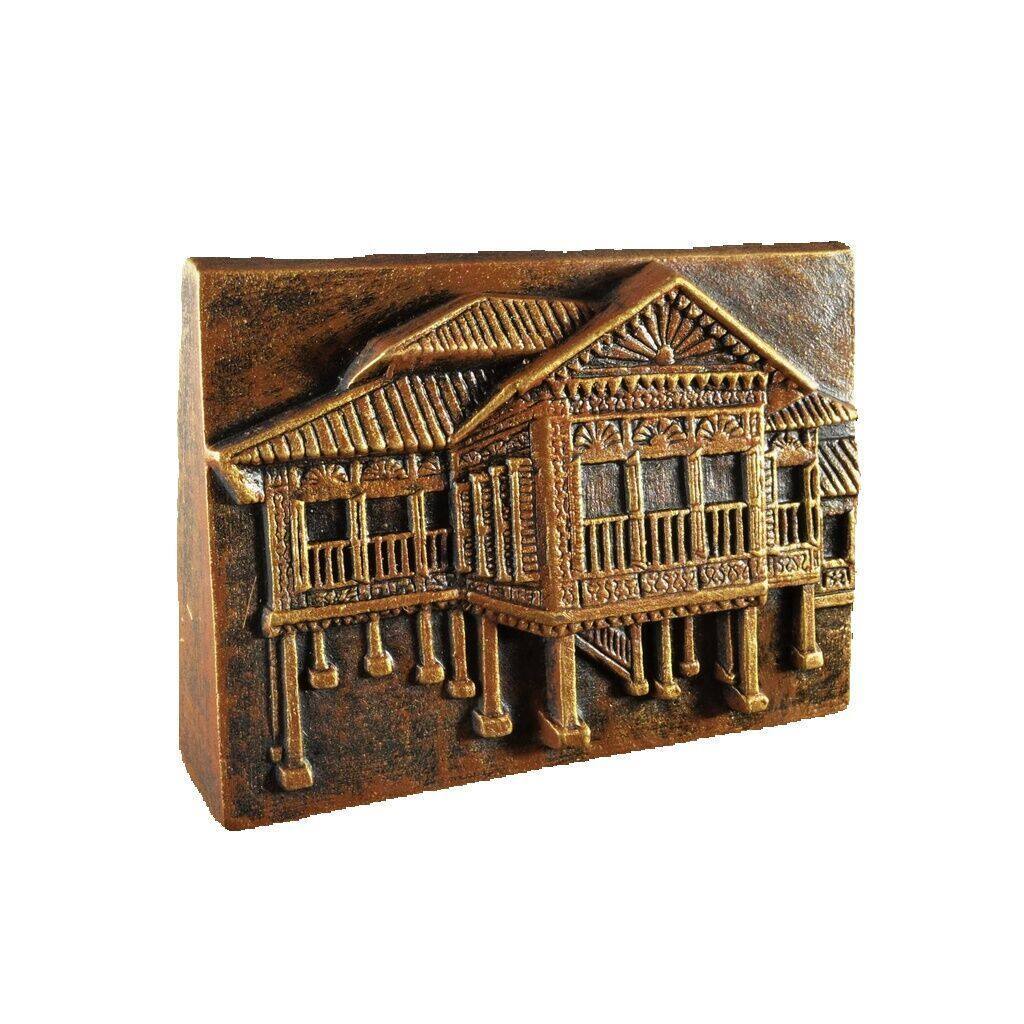 Keceramics Kampung House Table Plaque (15 x 11 x 3.5 cm) Home Decoration Table Display Malaysian Souvenir