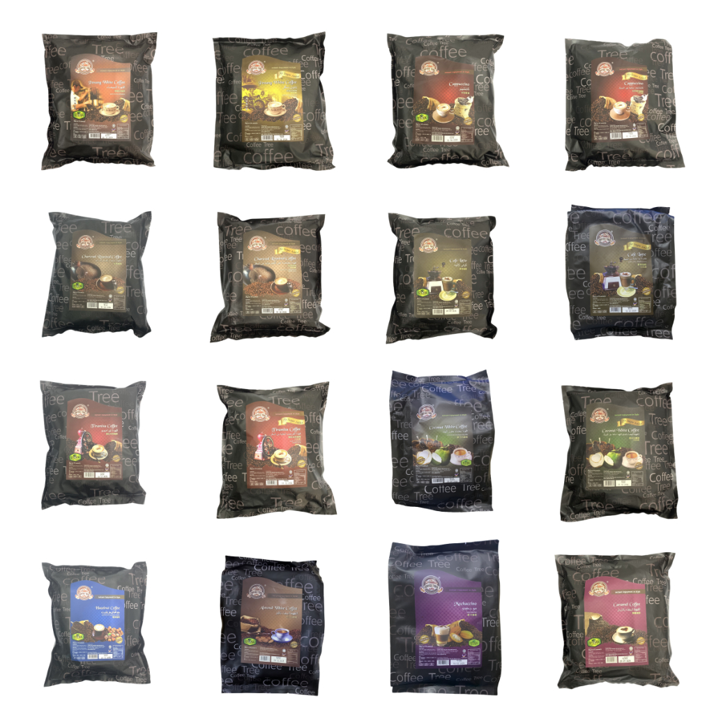 Coffee Tree Penang Local White Coffee PREMIUM HALAL Cafe Latte Almond White Coffee Cafe Machiato Bombon Coffee Mocha 咖啡树