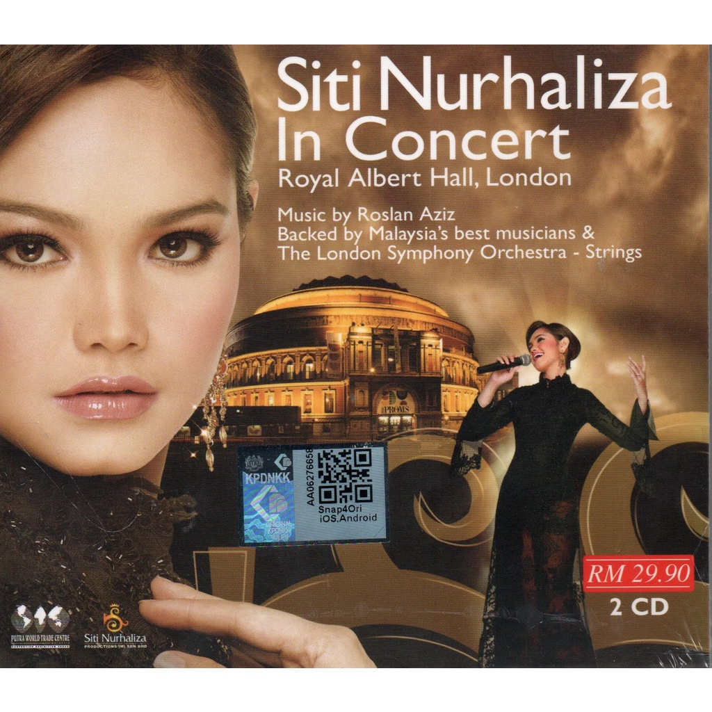 CD Dato' Siti Nurhaliza - In Concert Royal Albert Hall, London (2CD / 20 Lagu-Lagu)