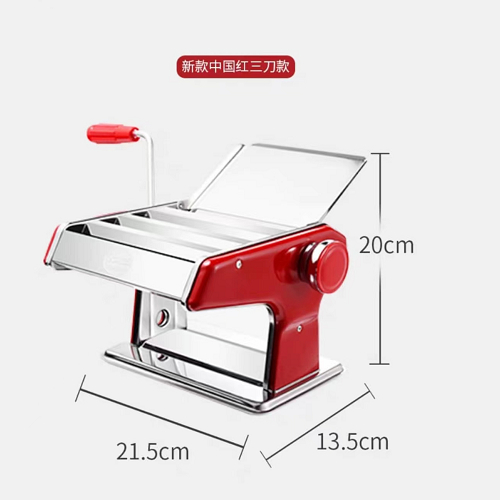 3 Blade Stainless Steel Pasta Making Machine dough Manual Noodle Maker Spaghetti Noodle machine mesin mee karipuff