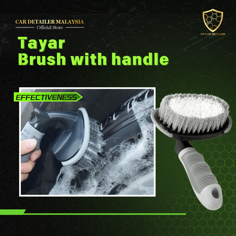【Car Detailer】 Car Tyre Cleaning Brush Wheel Brush Car Washing Tool Tayar Brush Car Wash Accessories