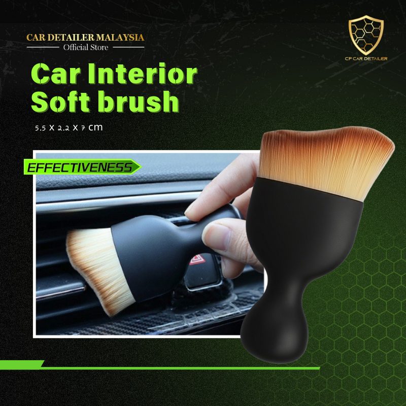 【CAR Detailer】【Car Interior Cleaning Soft Brush】Dashboard Air Outlet Gap Dust Detailing Tools