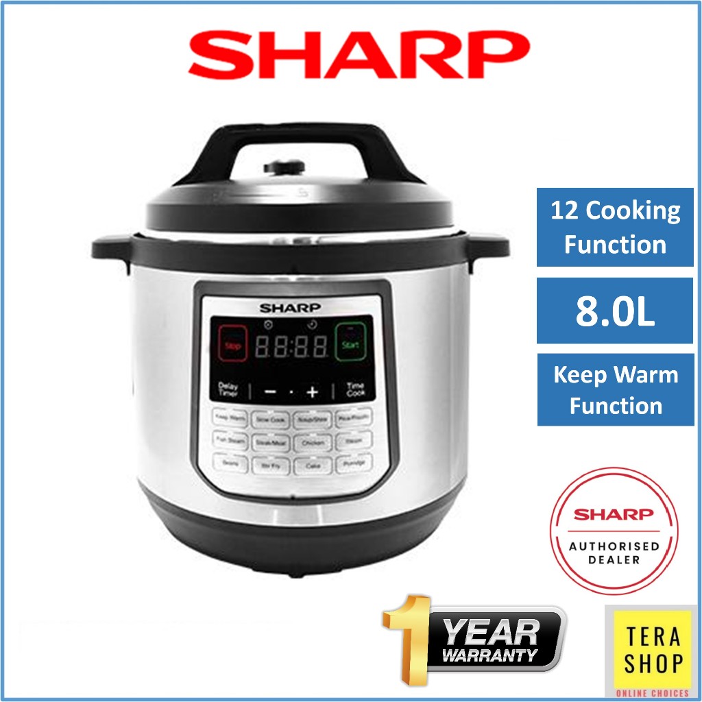 Sharp KQ809ST 8.0L Pressure Cooker Keep Warm Function