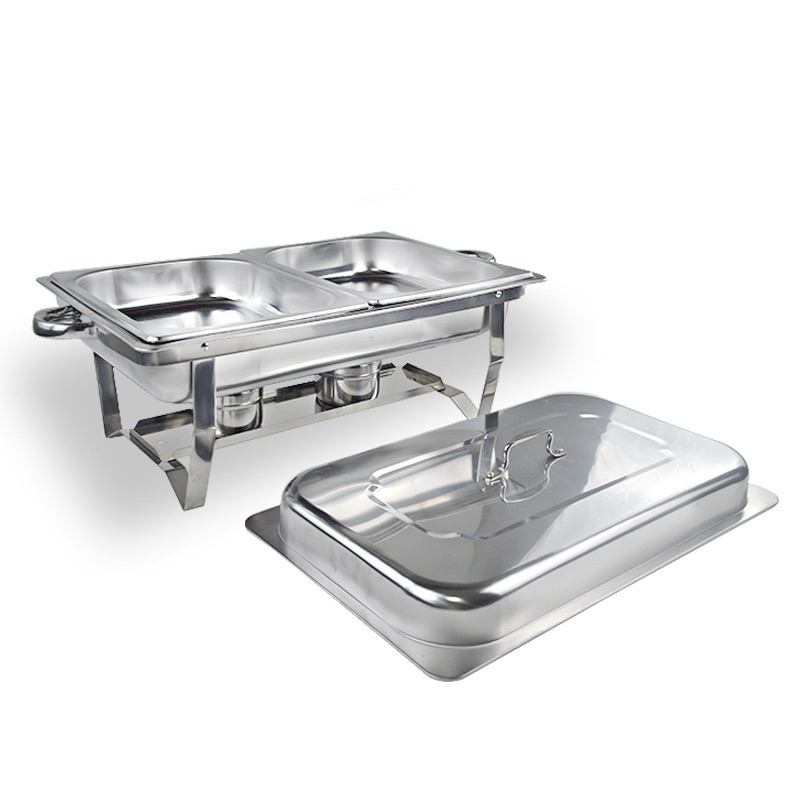 Chafing dish 12L stainless steel 2basin Quality Tebal